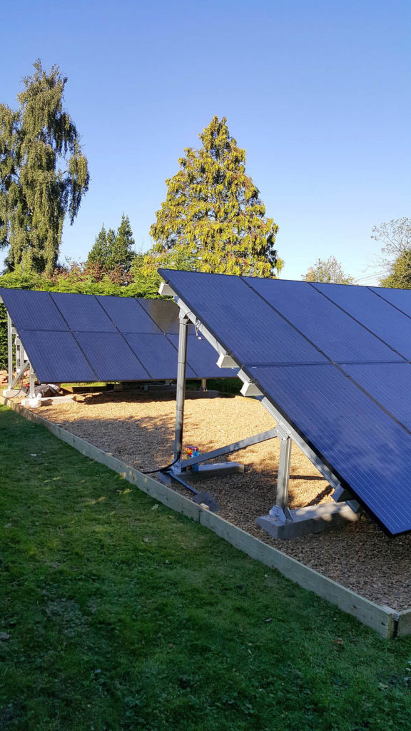 Solar Panels on the external of a house